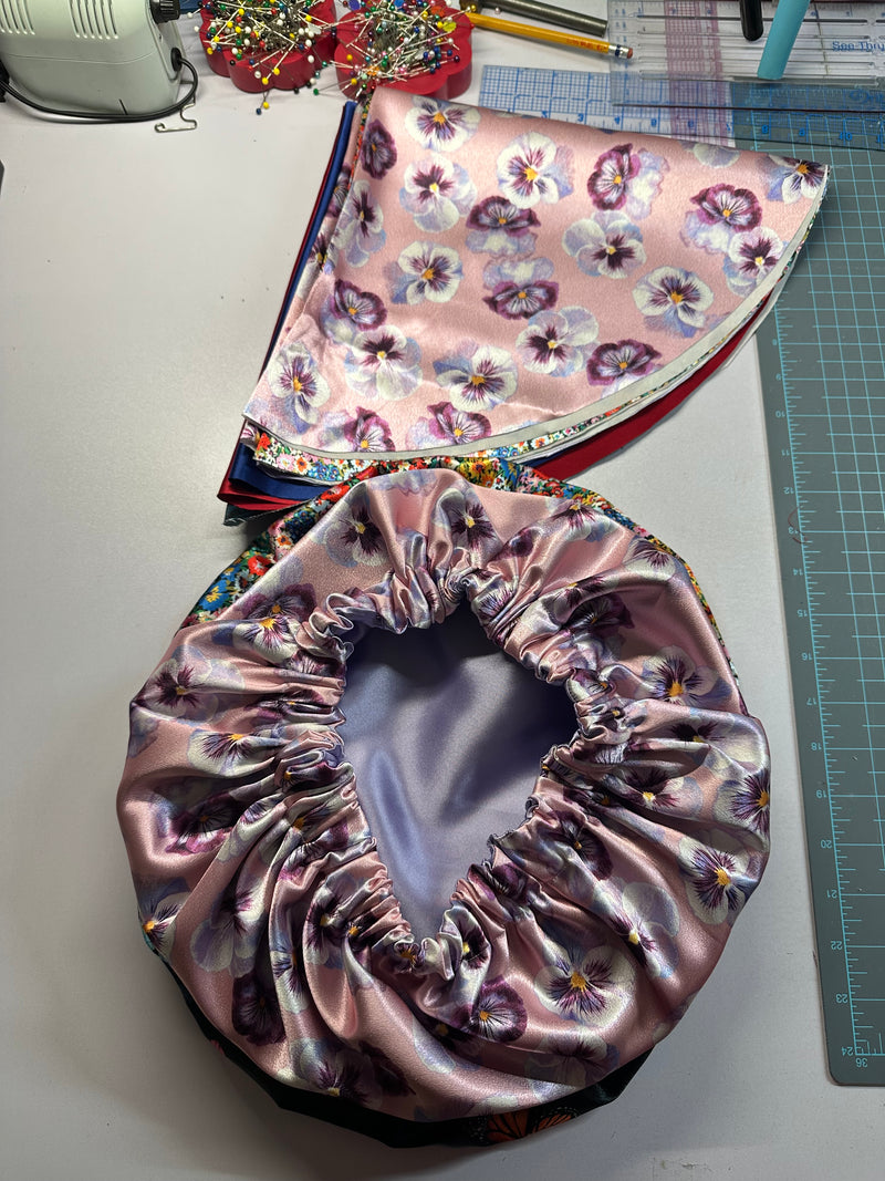 Large Poppies Reversible Bonnet