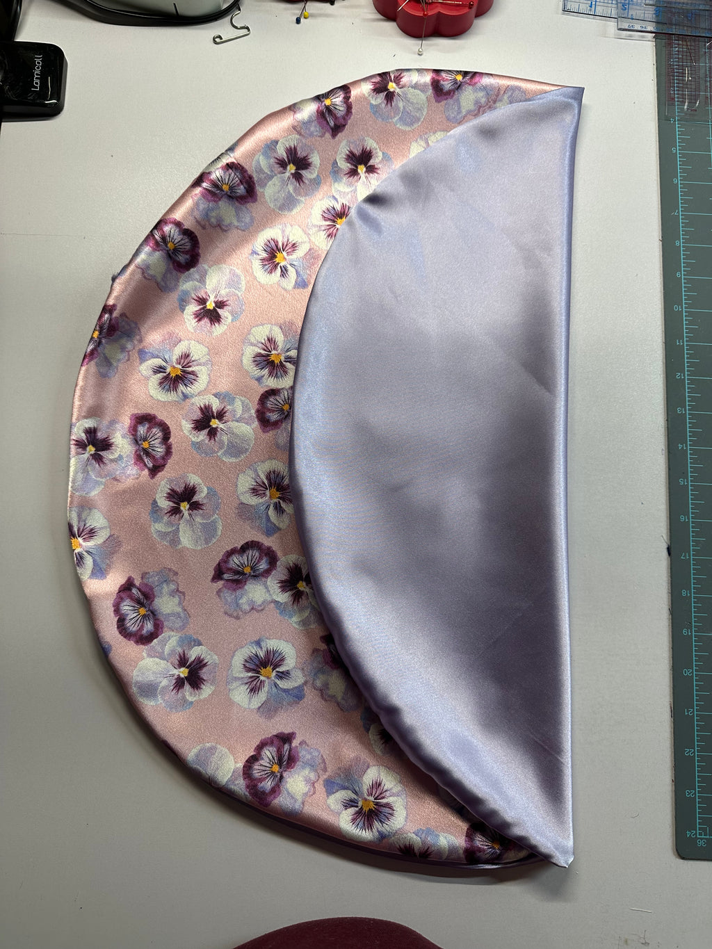Large Poppies Reversible Bonnet
