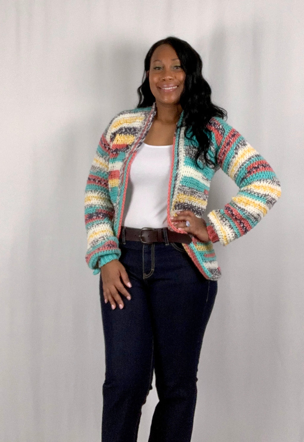 Crochet Cardigan - Multicolor