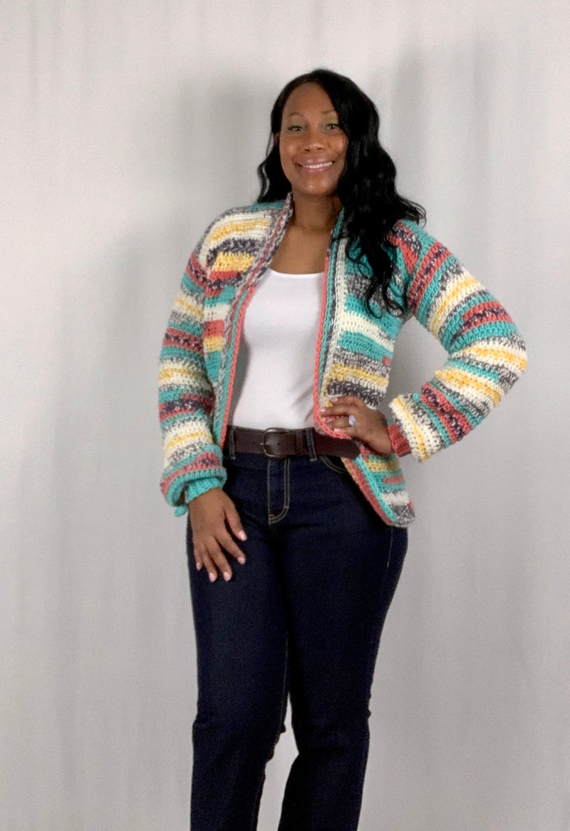 Crochet Cardigan - Multicolor