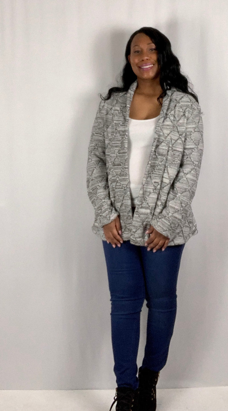 Cardigan - Black & White