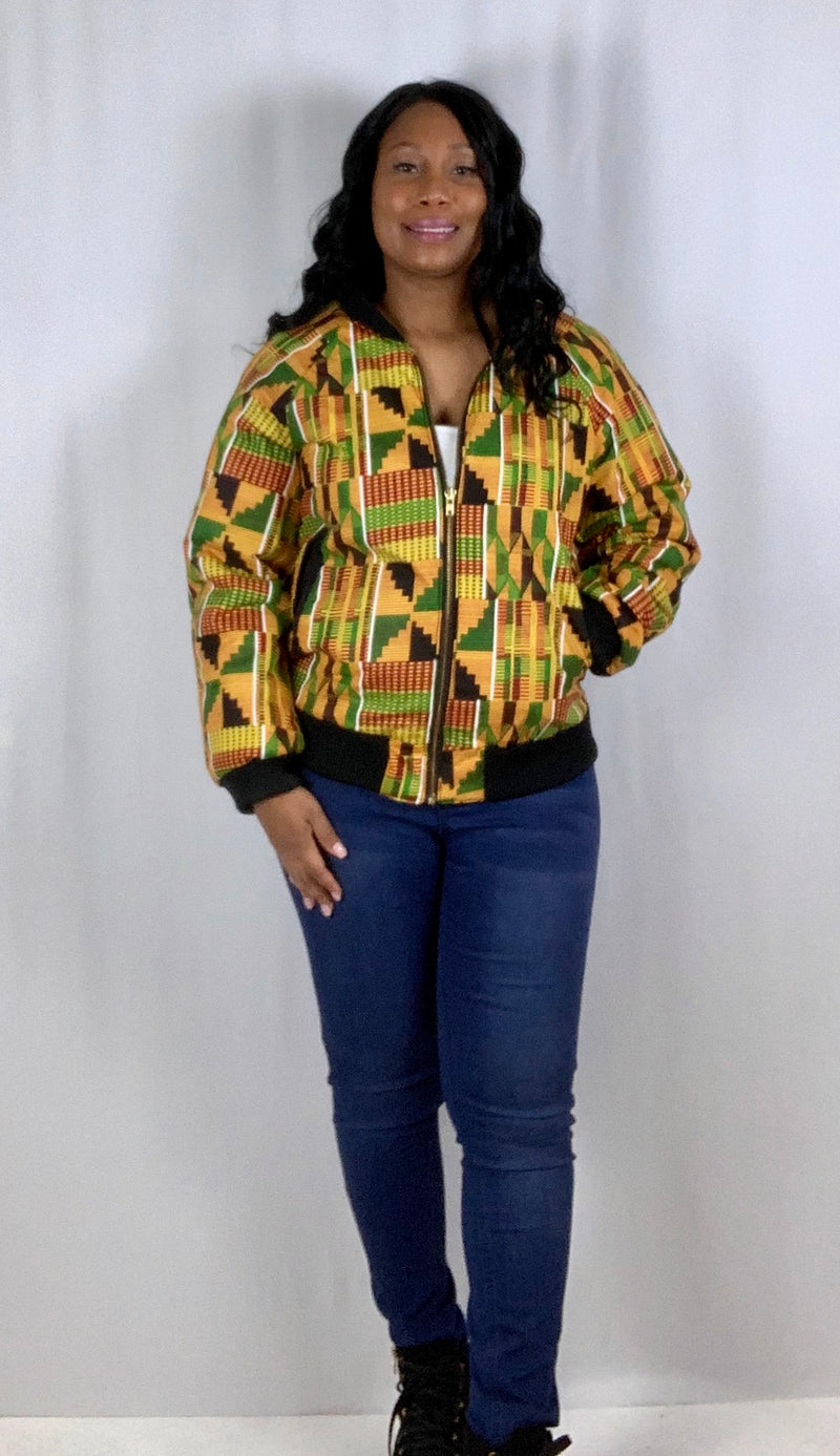 Kente Custom Bomber Jacket