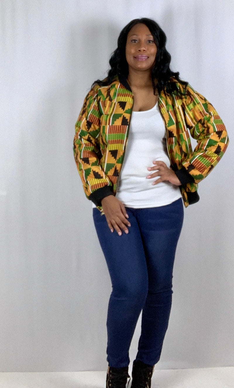 Kente Custom Bomber Jacket