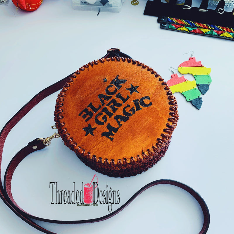 “Black Girl Magic” Wooden Handbag