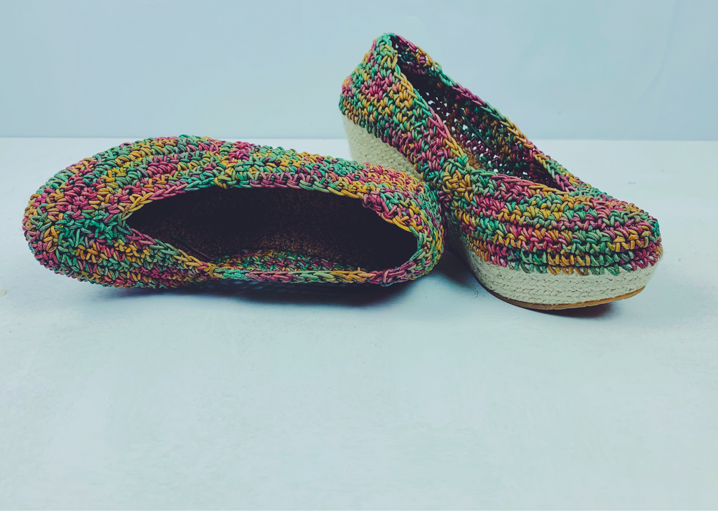 Leather Crochet Sandals